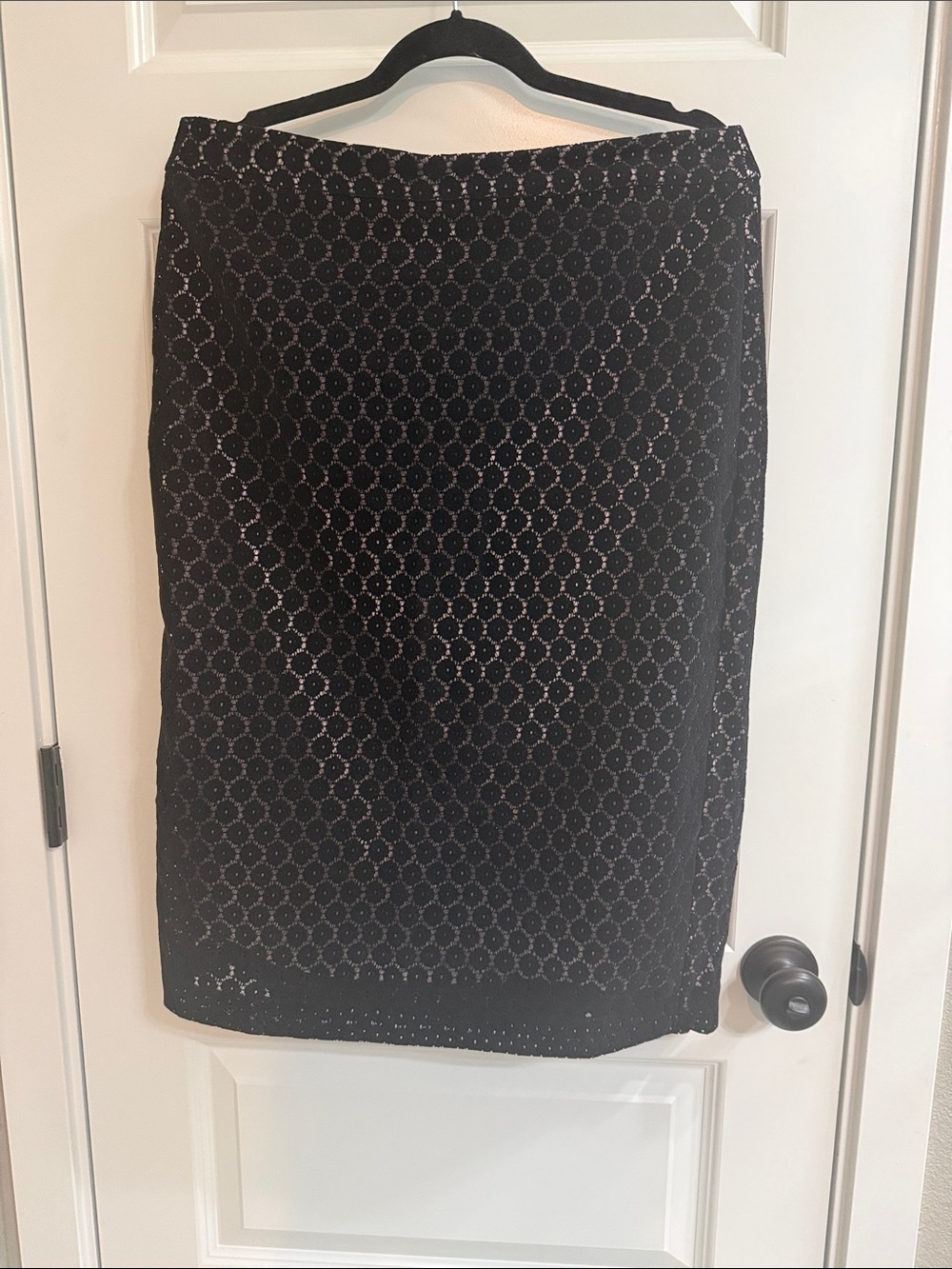 Black Lace Pencil Skirt - Women's Evening Skirt
